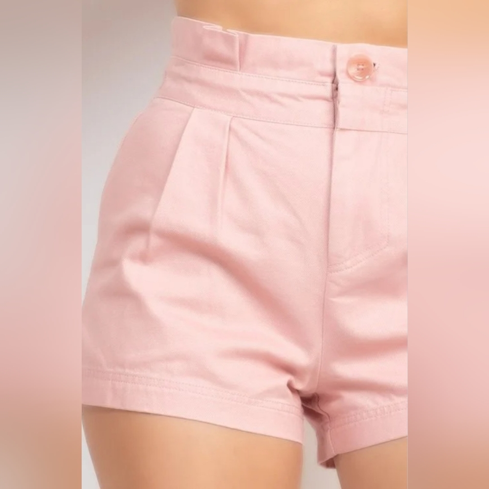 High Waist Cotton Shorts